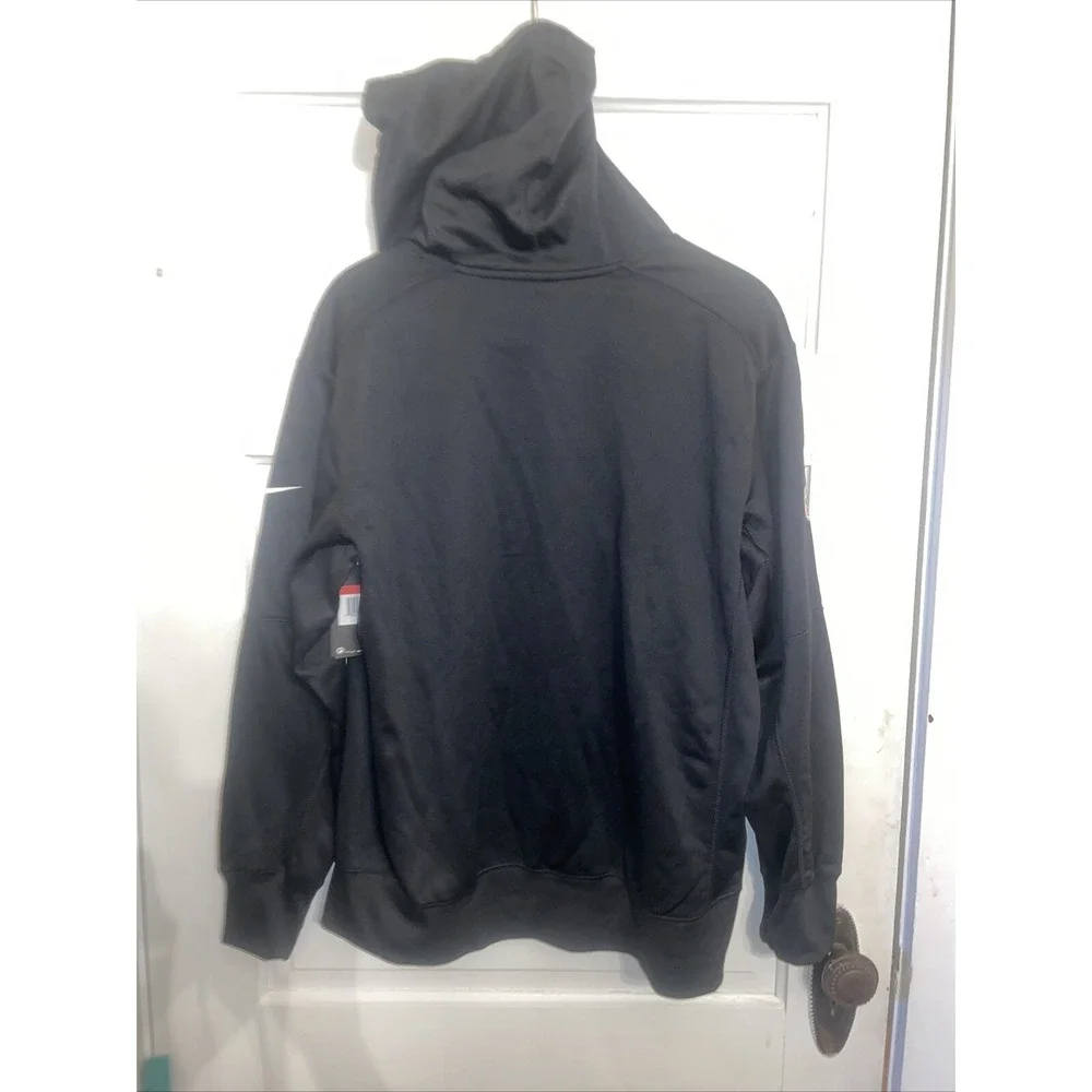 NWT NFL Team Apparel Nike Eagles Hooded Large Black Pull Over‎ Sweatshirt